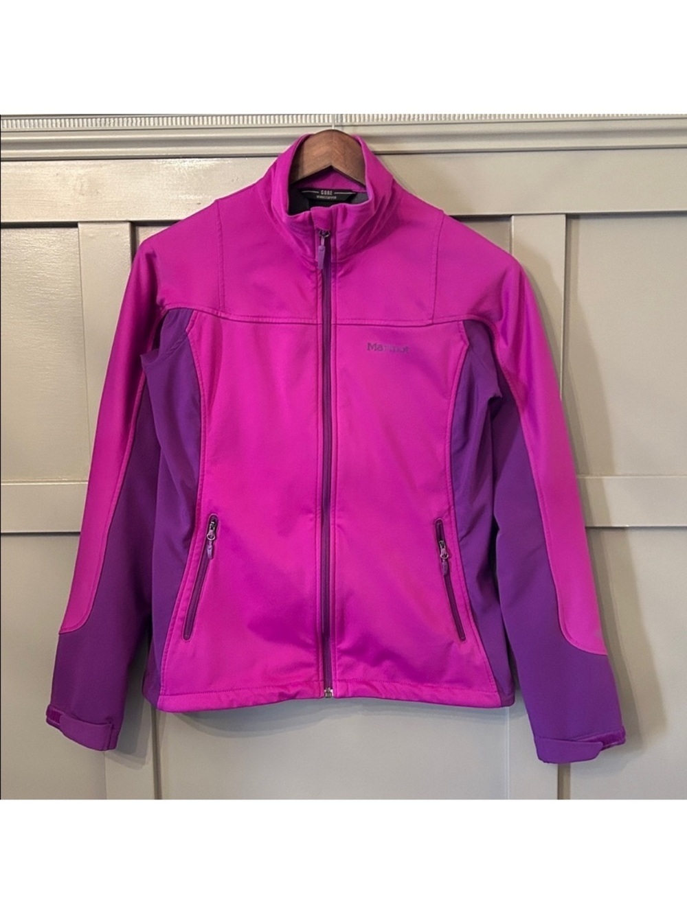 Marmot Gore Windstopper Leadville Jacket Full Zip Purple Pink Size Medium